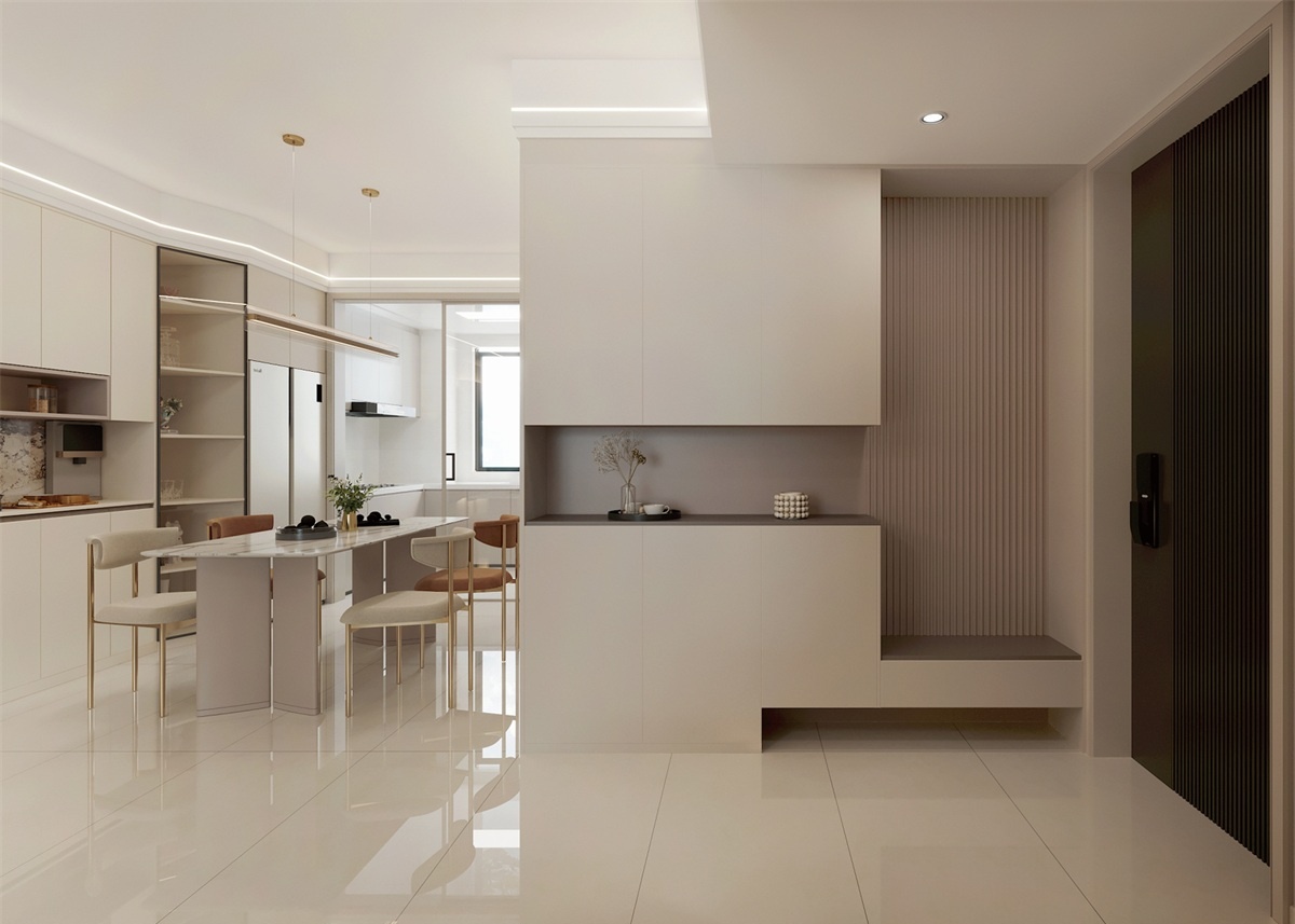 中海河山郡 | 聽(tīng)勸！裝修少看點(diǎn)網(wǎng)紅設(shè)計(jì)，119㎡簡(jiǎn)約風(fēng)小家溫馨又耐看！