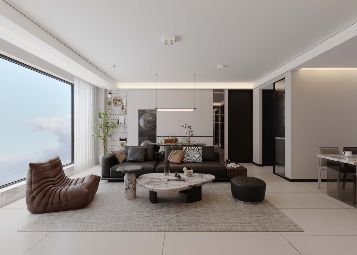 光耀上院128㎡ | 高效“去班味”的舒適現(xiàn)代風(fēng)！開啟治愈系慢生活~