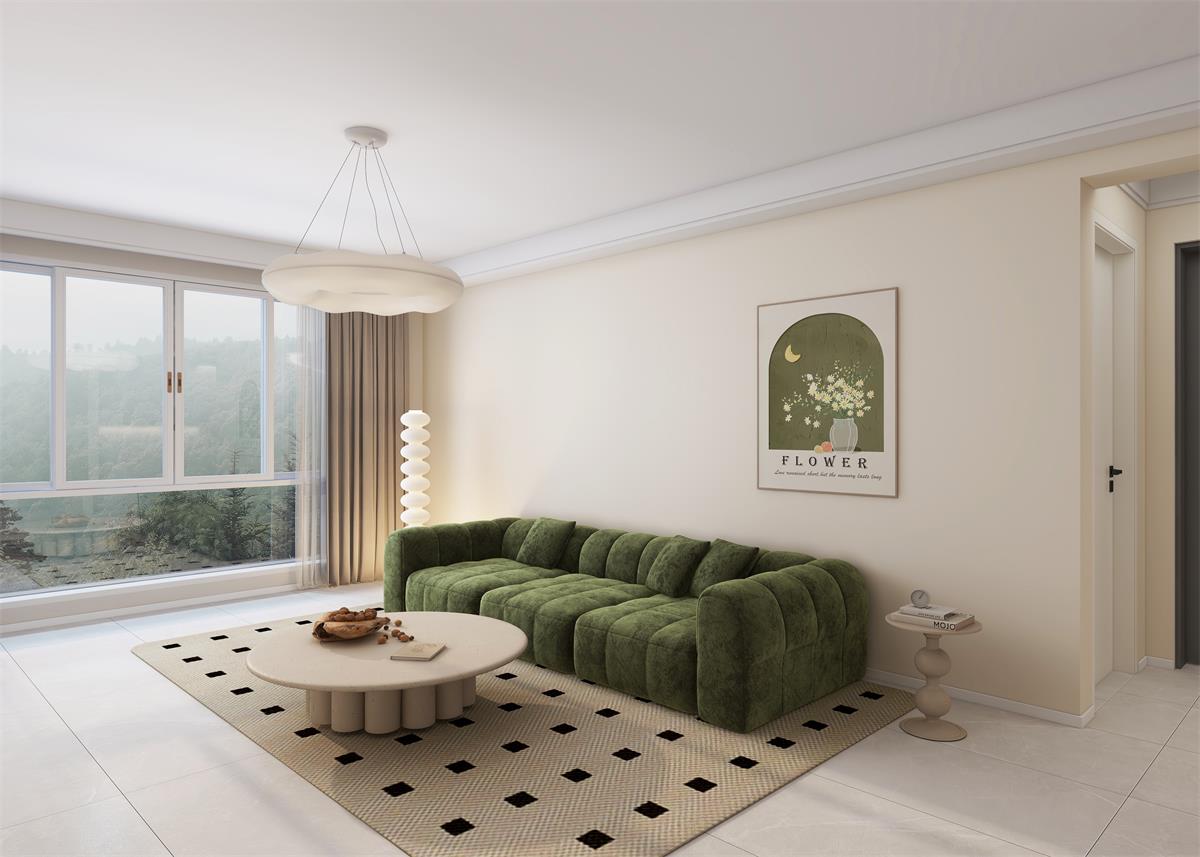 泰雲庭116㎡ | 奶油白+橄欖綠打造的輕法式小家，清新又自然！