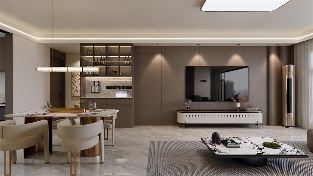 中海觀園132㎡ | 拯救審美疲勞！暖棕意式風(fēng)的家，溫暖又松弛