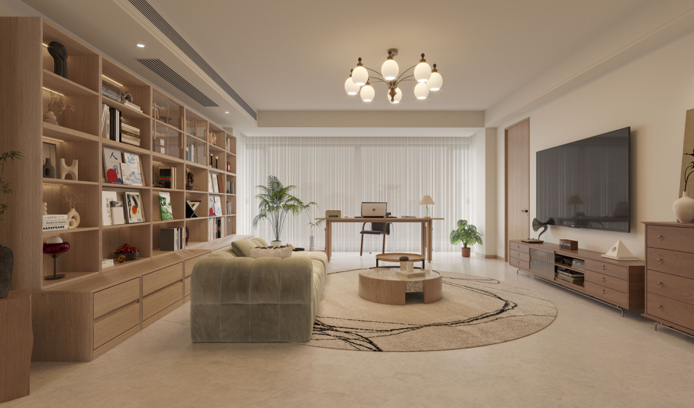 舊房改造 | 住進知識分子味的松弛原木家，170平“高智感”百看不厭！