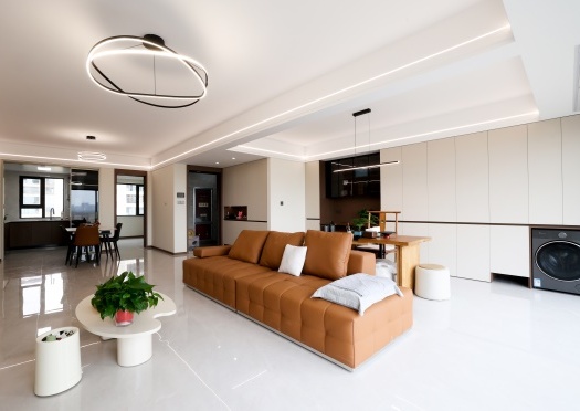 實(shí)景首發(fā) | 不做網(wǎng)紅造型！這套133㎡簡約風(fēng)的家，治愈往后余生~